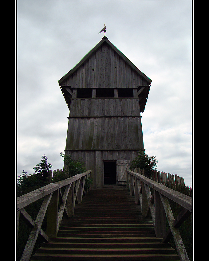 Treppe mit Turm