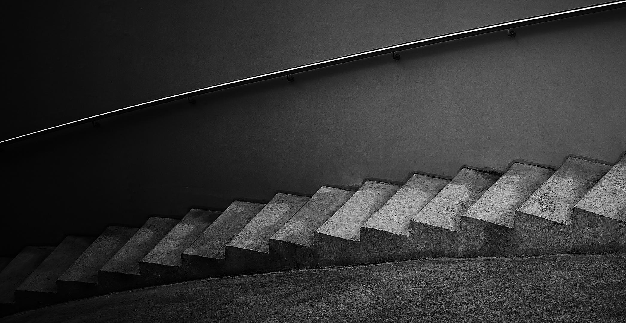 Treppe Monochrome Lichtbalance