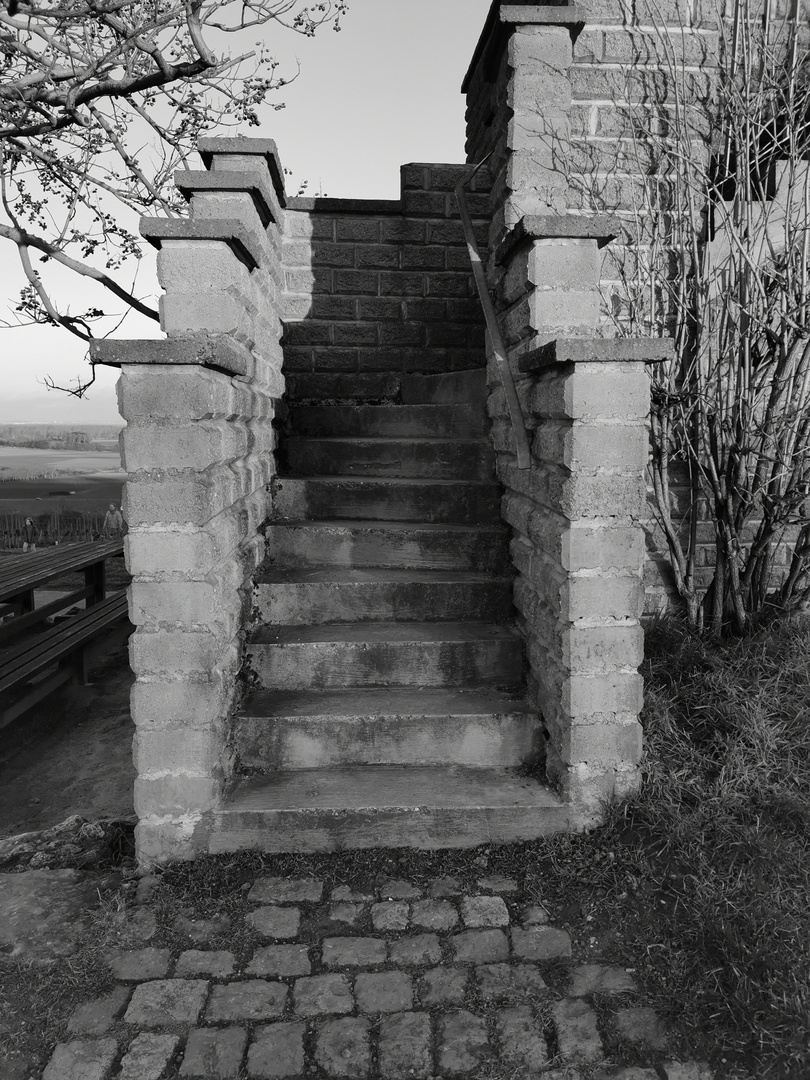 Treppe Römerturm in Guntersblum