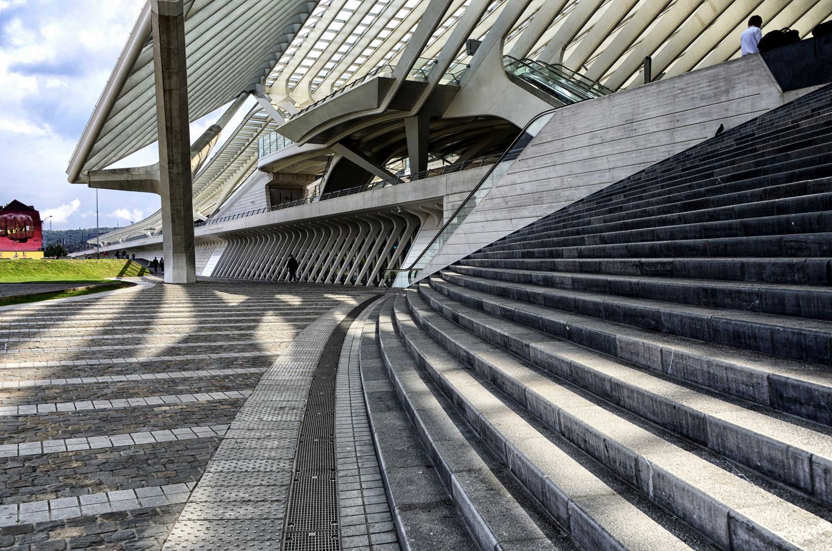 Treppe und Dach