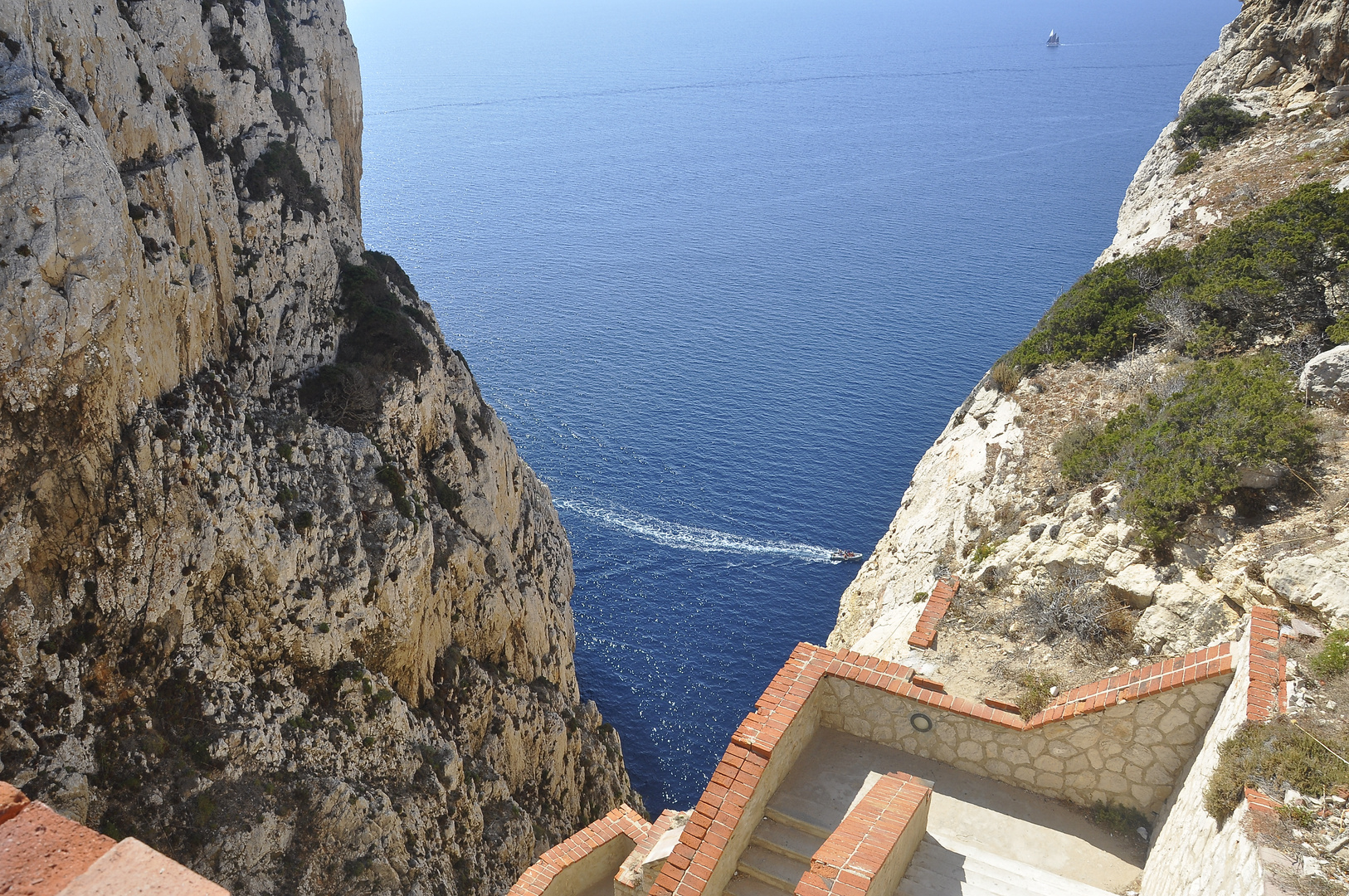 Treppe zu Grotte di Nettuno