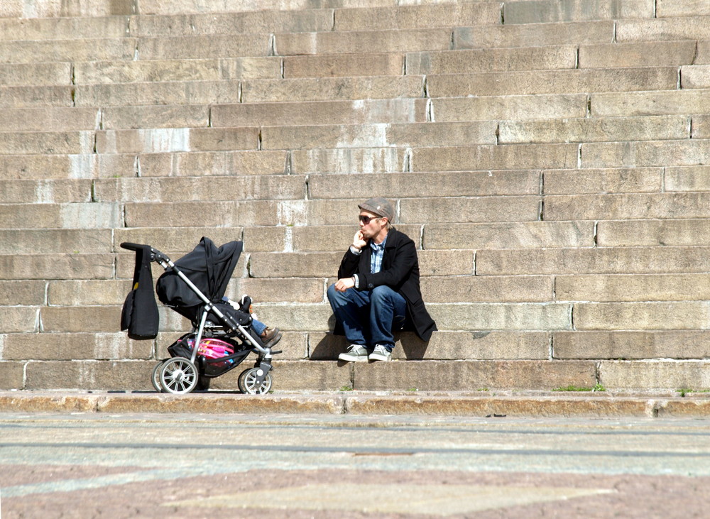 Treppe zum Dom in Helsinki/FIN