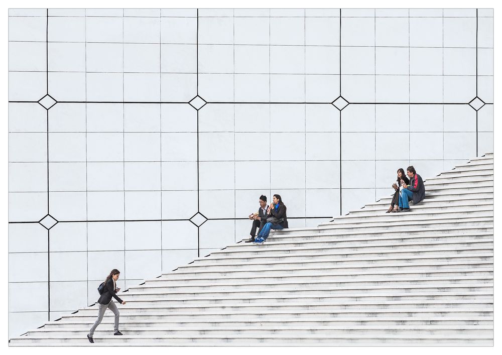 Treppe zum Grande Arche