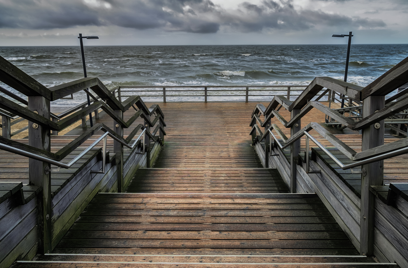 Treppe zum Meer