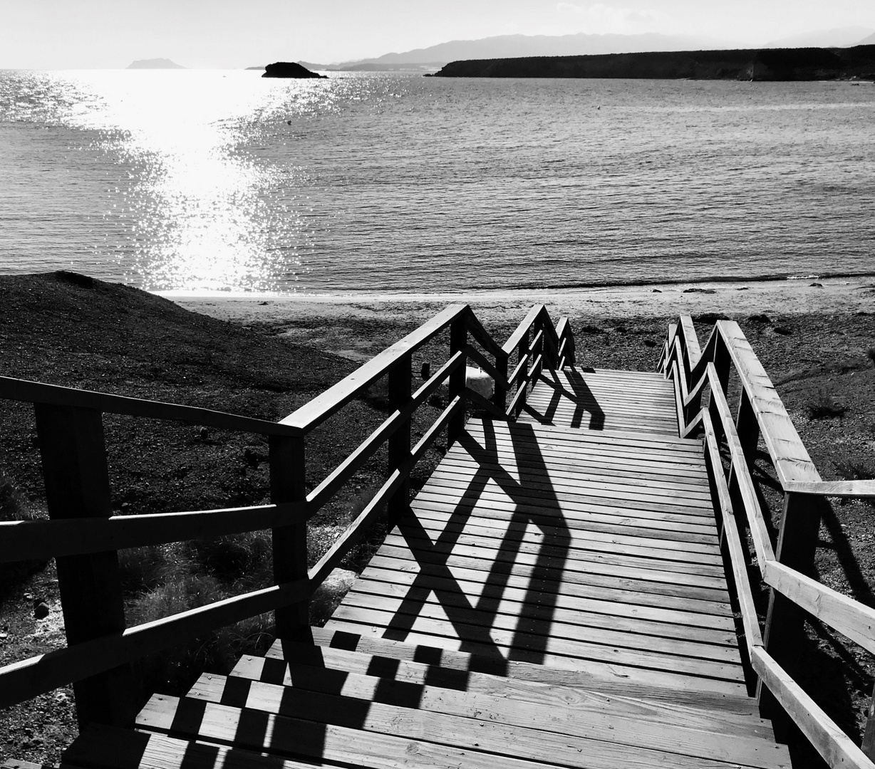 Treppe zum Meer ...