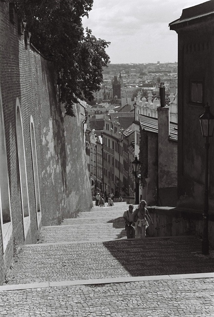 Treppe zum Praha schloß