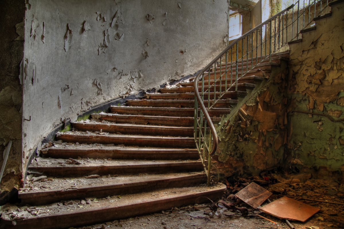 Treppe zum Speisesaal