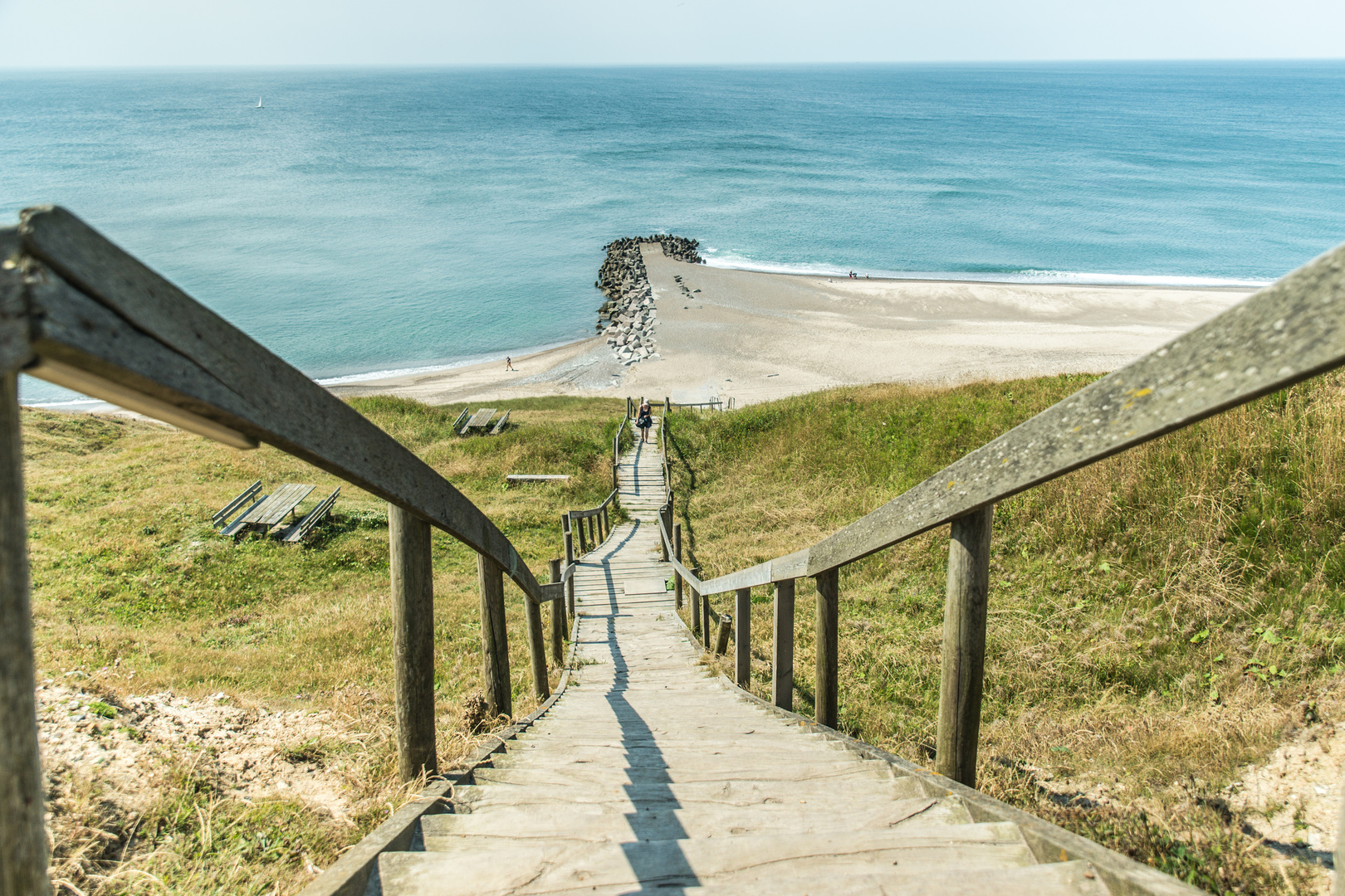 Treppe zum Strand