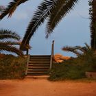 Treppe zum Strand