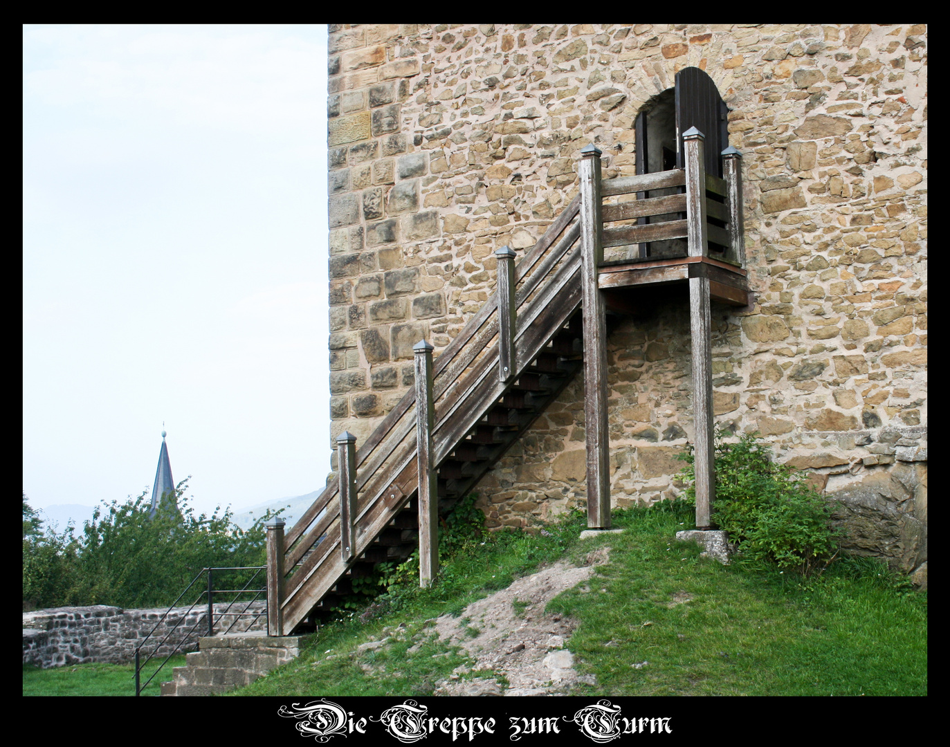 Treppe zum Turm