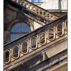 Treppe zum Verkehrsmuseum in Dresden