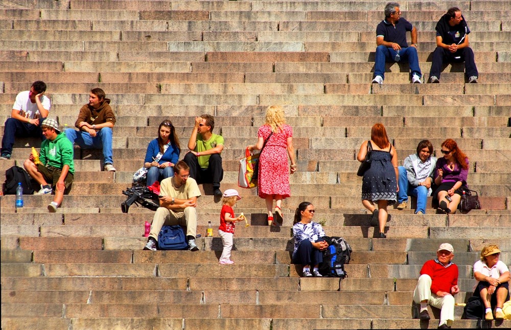 Treppe zum Verweilen