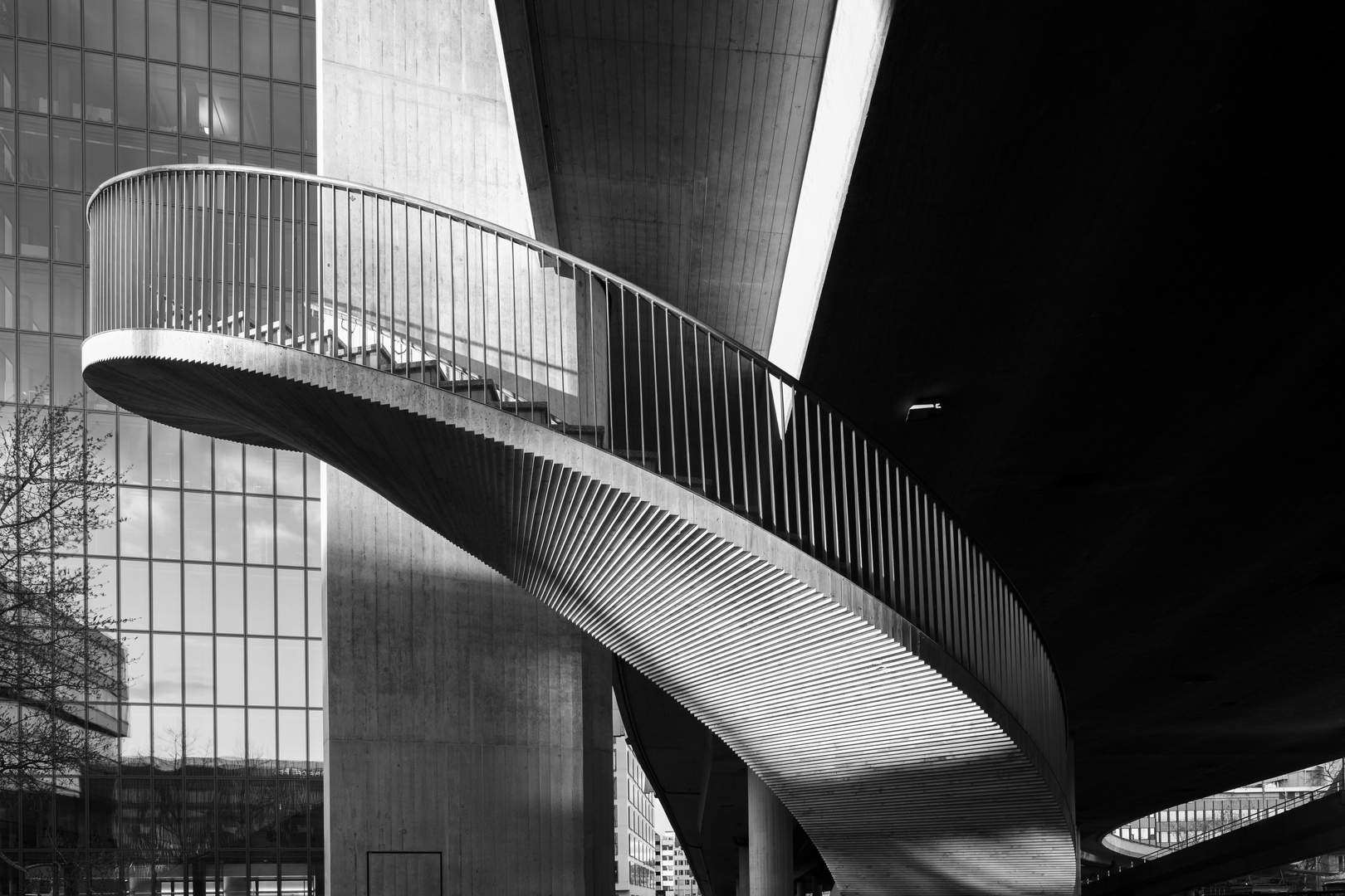 Treppe zur Hardbrücke