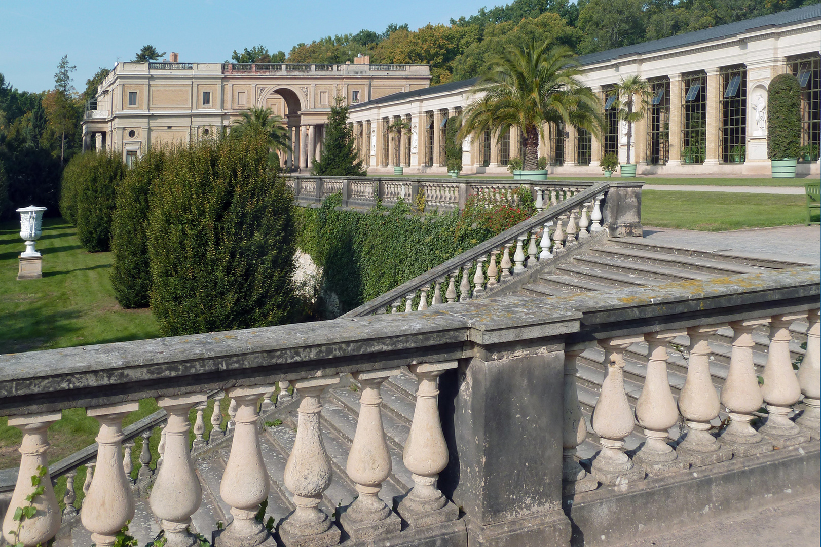 Treppe zur Orangerie