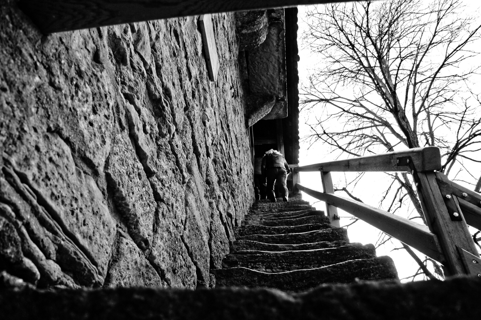 Treppe zur Stadtmauer