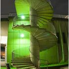Treppe zur Zoobrücke bei Nacht