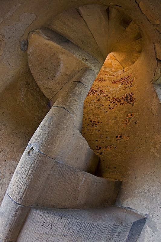 Treppen im Burg-Turm