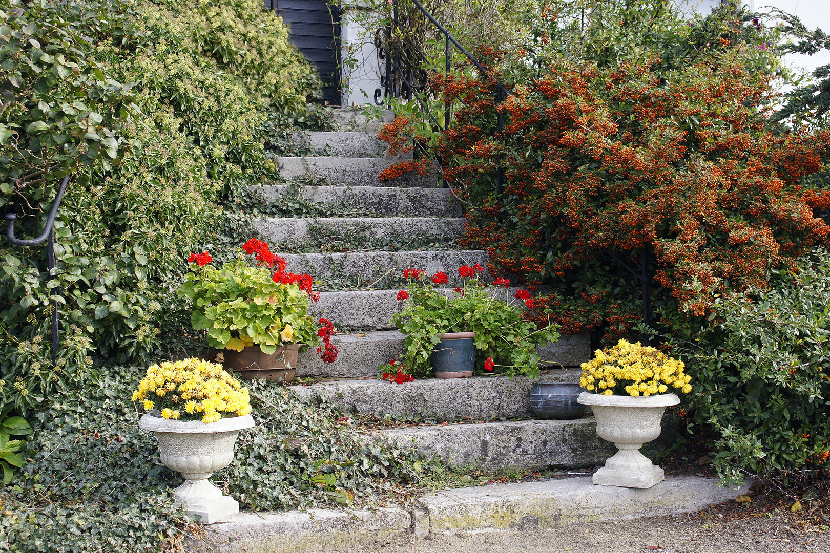 Treppen im Herbst