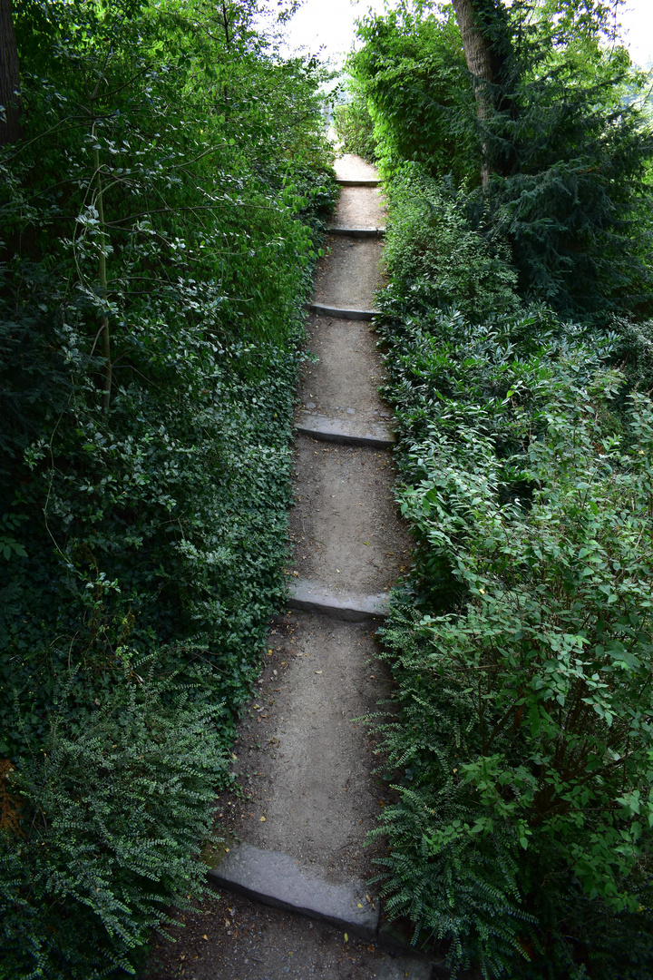 Treppen im Schlossgarten, Aschaffenburg (Unterfranken)