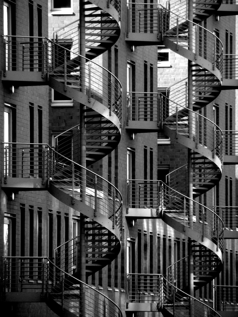 Treppen in der Speicherstadt