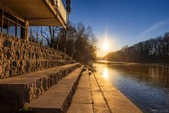 Treppen mit Gegenlicht