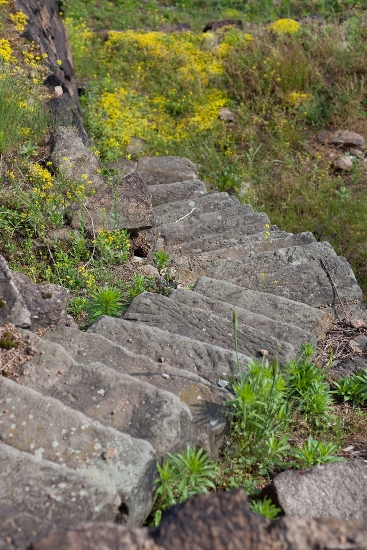 Treppen zum Spitzhaus