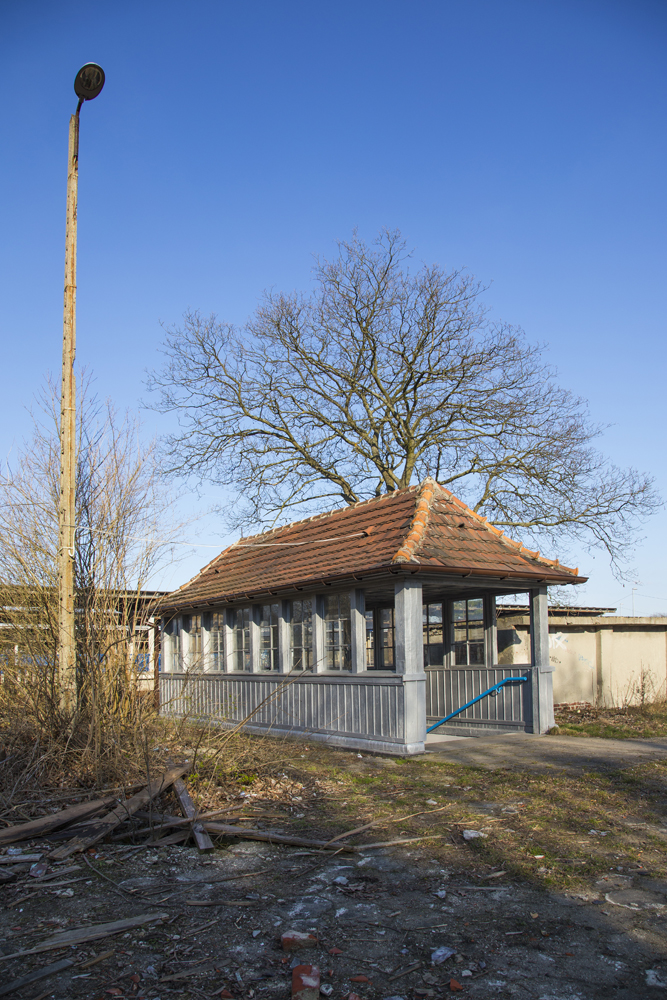 Treppenaufgang am Bahnhof in Zagan....