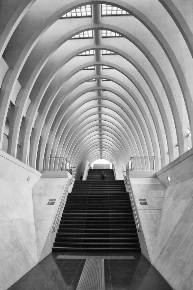 Treppenaufgang Bahnhof Liège-Guillemins