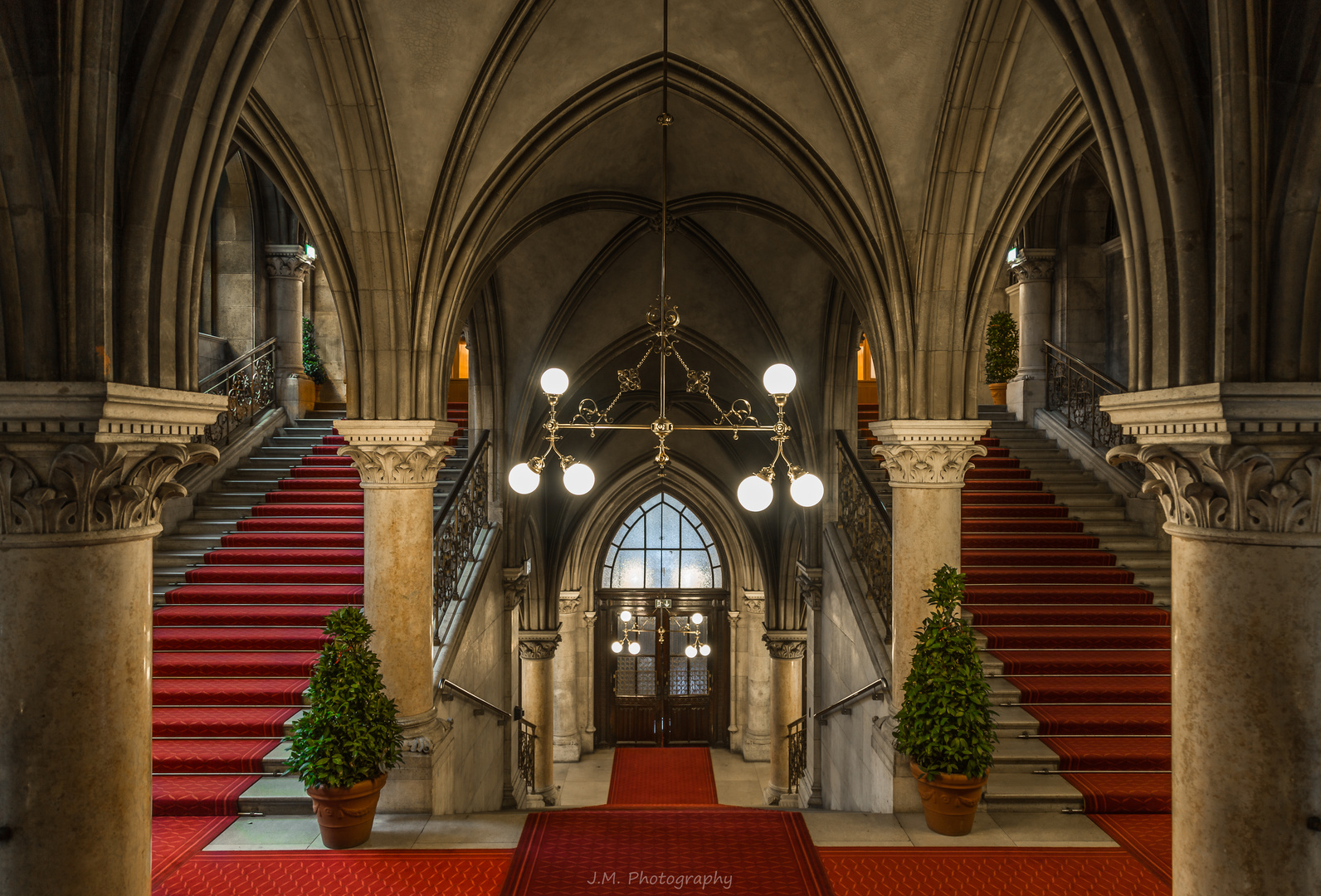 Treppenaufgang im Wiener Rathaus