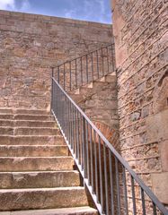 Treppenaufgang in der Zitadelle Montjuic / Barcelona