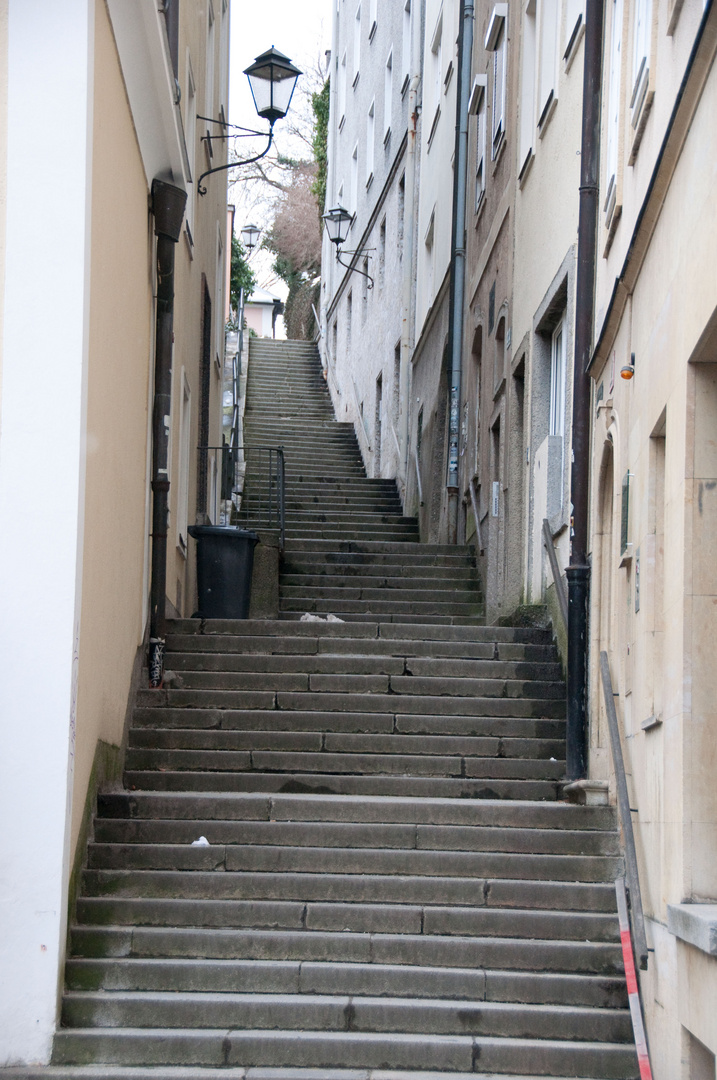 Treppenaufgang in Salzburg