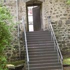 Treppenaufgang zur Burg Nordeck bei Allendorf-Lumda (LK Giessen)
