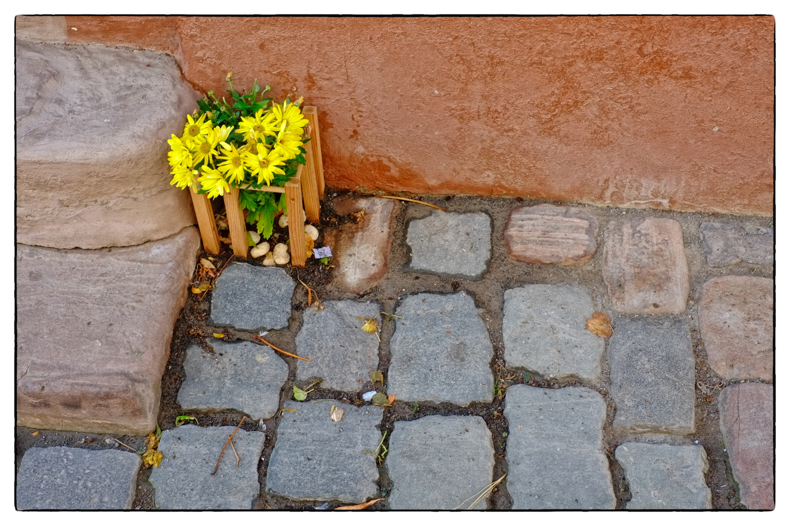 Treppendetail in einer Gasse von Heidelbergf