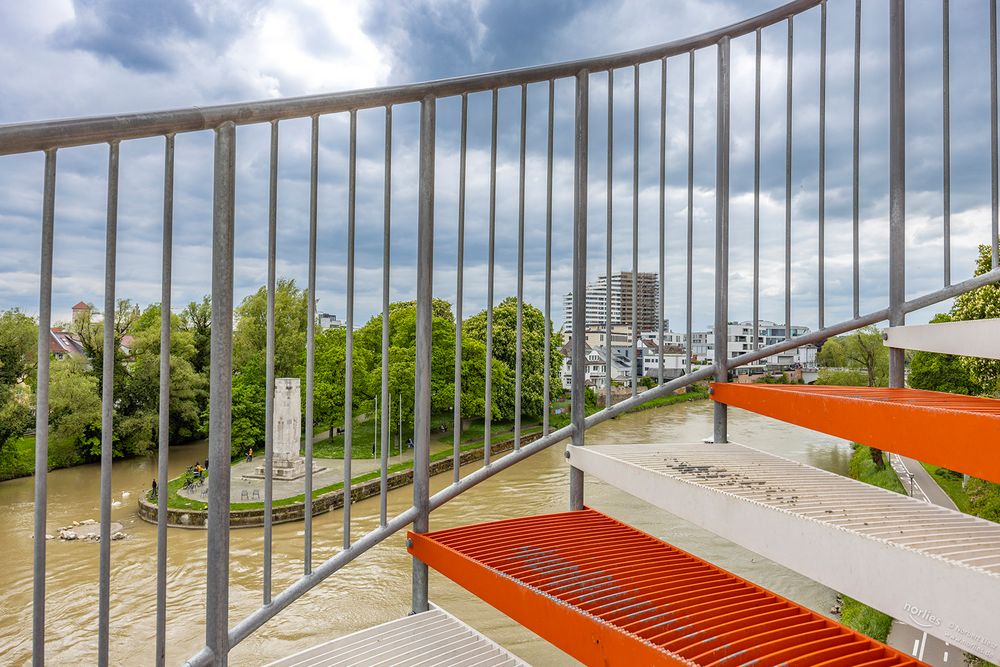 Treppengeländer am Berblinger Turm