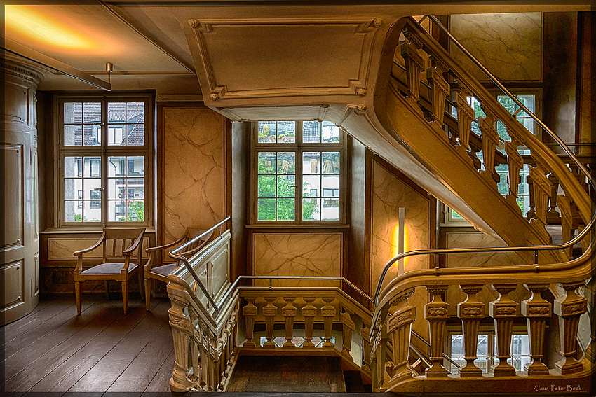 Treppenhaus in der Villa Cromford