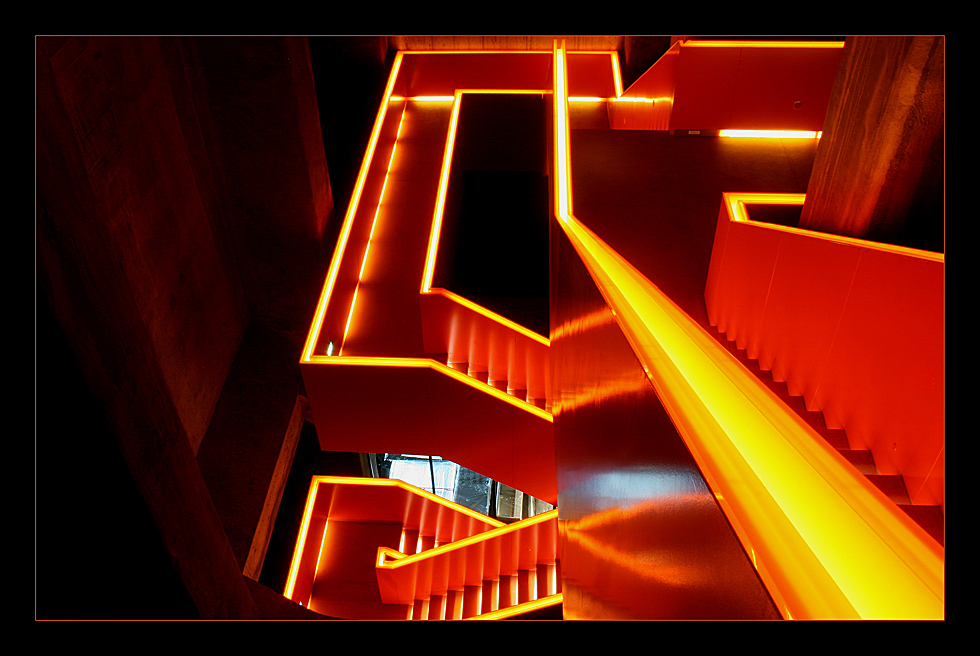 Treppenhaus in der Zeche Zollverein Essen - 12.07.2007