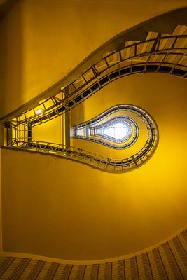 Treppenhaus zum Cafe Oriental in Prag