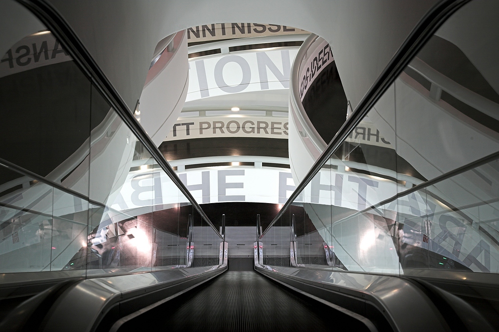 Treppenlandschaft im BMW Museum München