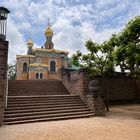 Treppenstufen zur russisch-orthodoxen Kirche der heiligen Maria Magdalena 