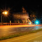 Treptower Tor bei Nacht