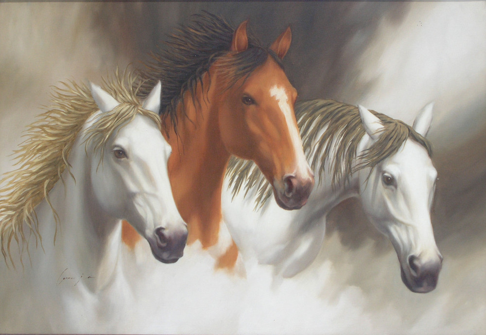 tres caballos