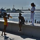 tres chicas en el parque Alameda