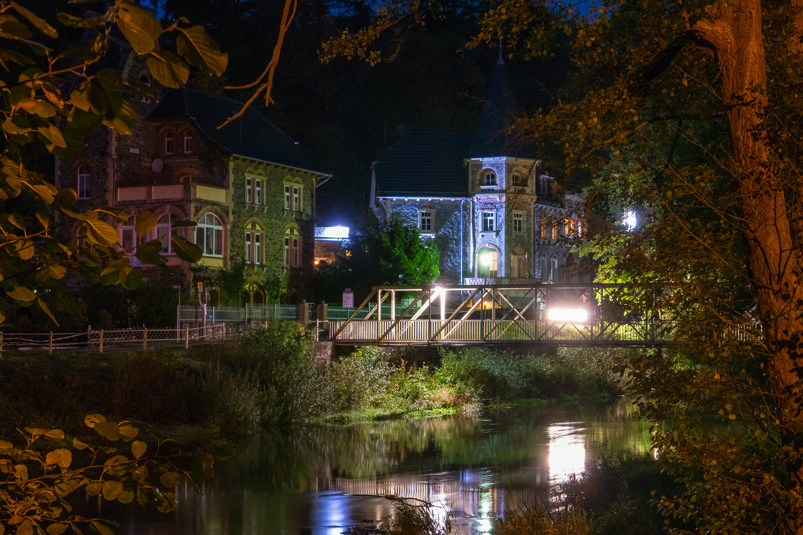 Treseburg ( Harz ) bei Nacht