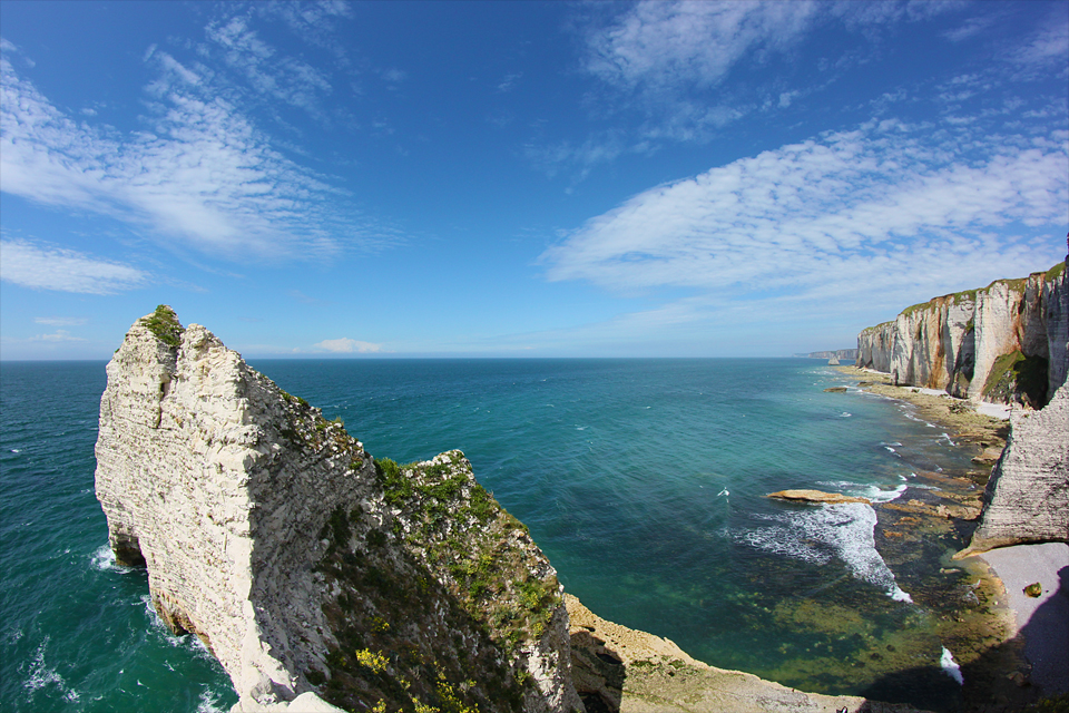 Étretat, Alabasterküste, Normandie, Frankreich