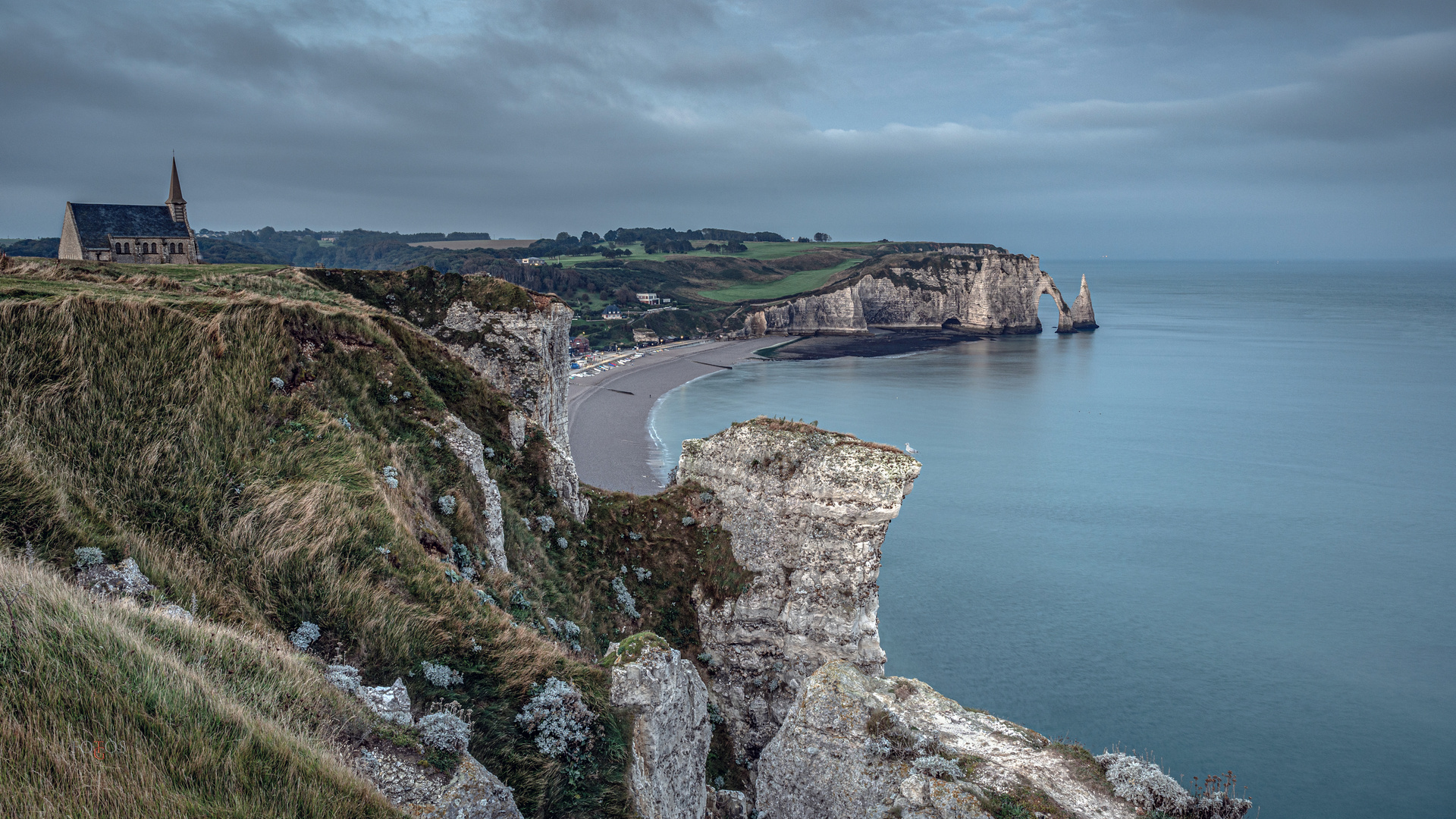 Étretat - Falaise d' Aval