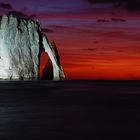 Étretat (France) at night