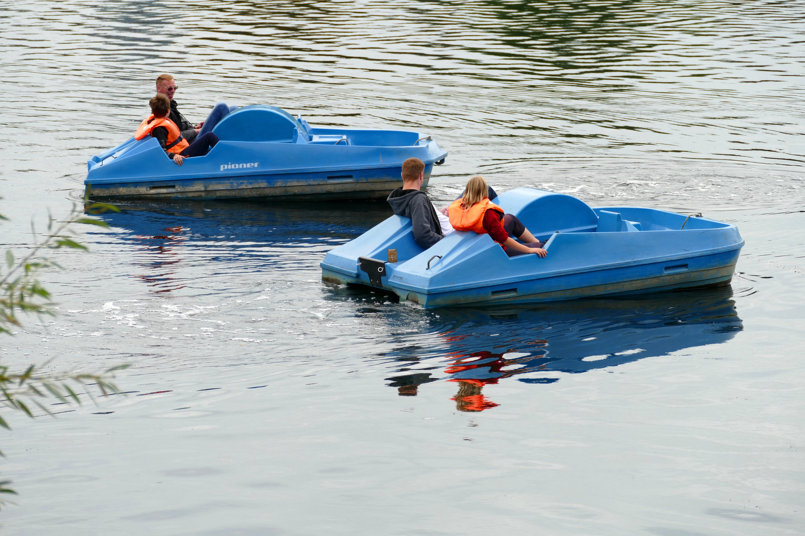 Tretboot-Fahren