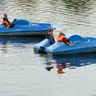 Tretboot-Fahren