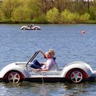 Tretboot fahren auf dem Maschsee