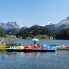 Tretboote am Misurinasee 2018